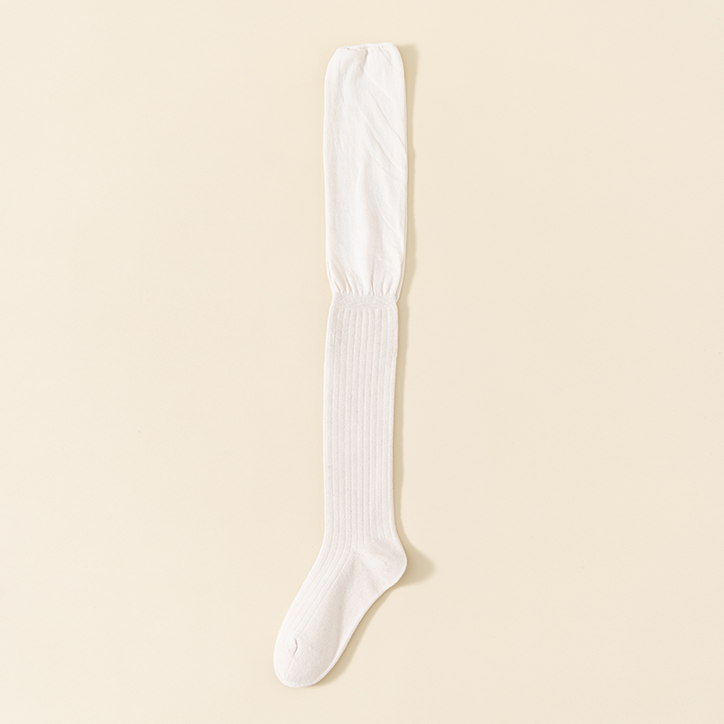 Ennåls bomull sexiga svarta knähöga strumpor för damer